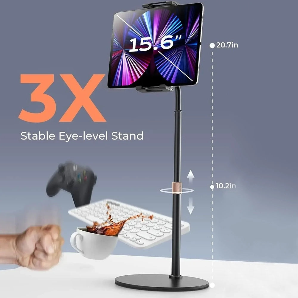 Стойка за бюро Lisen за телефон / таблет, 4.7inch - 12.9inch, Черен YL0420050002