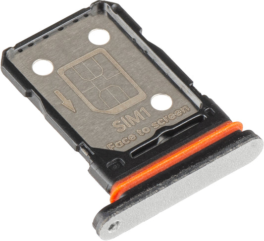 Държач за SIM Oppo Reno13, Сребрист (Plume White), Сервизен пакет 612217000061