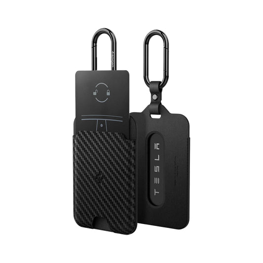 Държач Spigen за платежни карти и ключ-карта Tesla, комплект от 2 броя, черен ACP08794