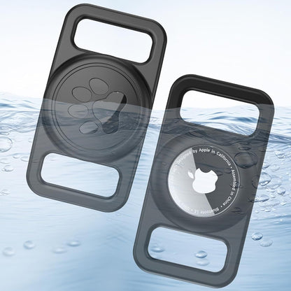 Поддръжка Techsuit BuddyGuard DG1 за Apple AirTag на Огърлица Домашен Любимец, Черен