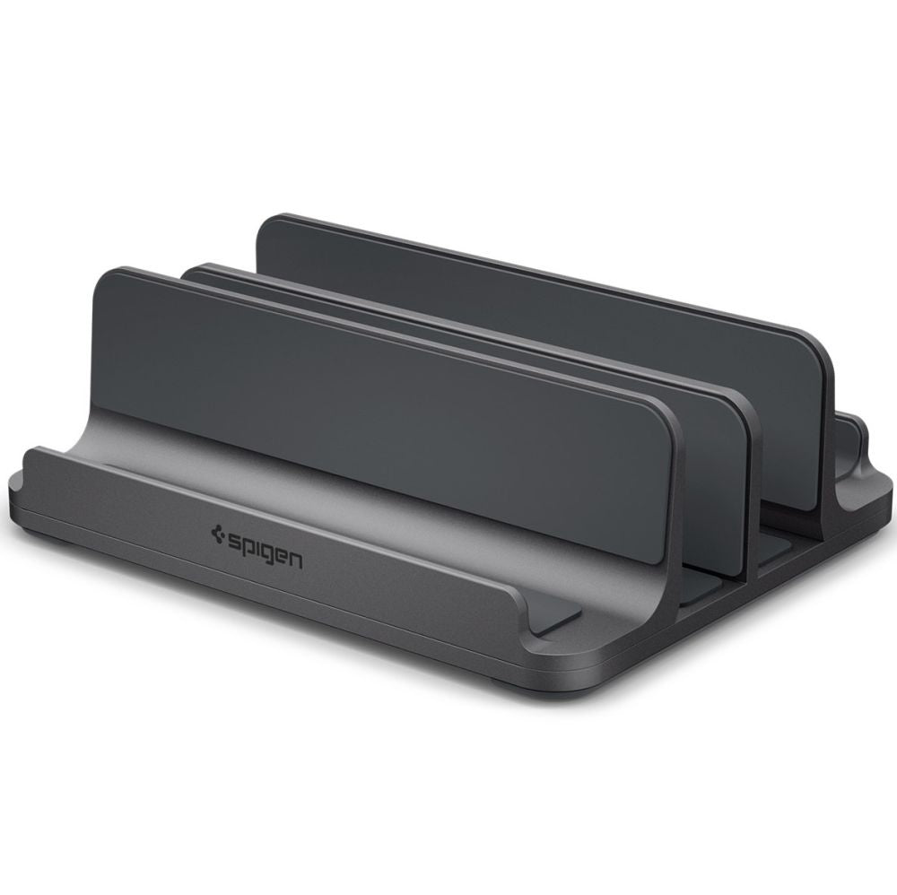 Вертикална стойка Spigen LD208S4 Two за лаптоп с дебелина 14mm - 27mm, Сивa