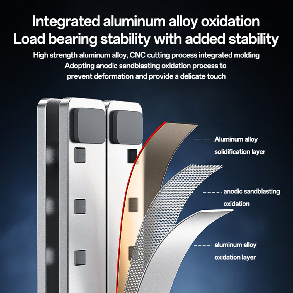 Стойка Yesido LP07 за лаптопи 13 инча - 20 инча, Сребриста