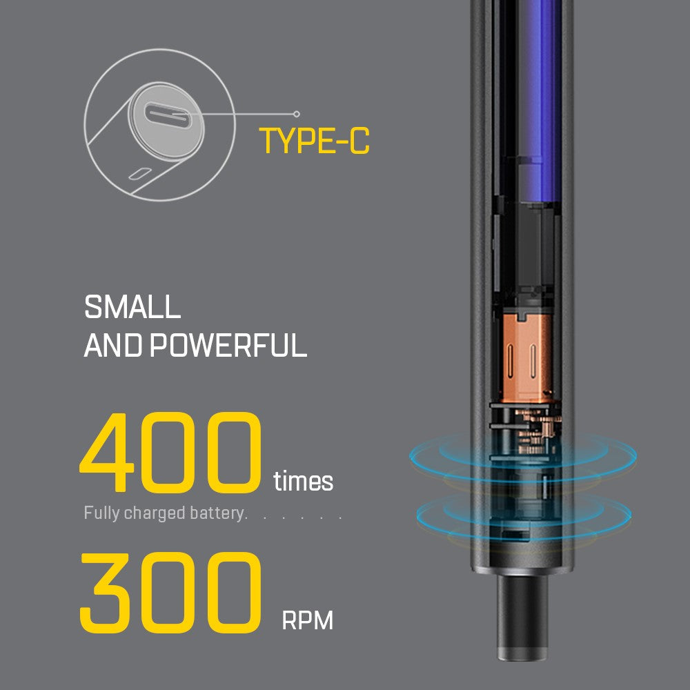 Електрическа отвертка King'sdun KS-882038, 62в1, Сива
