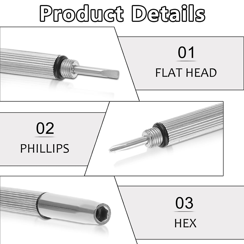 Отвертка Techsuit ST1 за очила, Сребриста