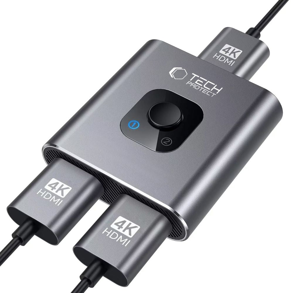 Switch Video HDMI Tech-Protect HB07, Сив