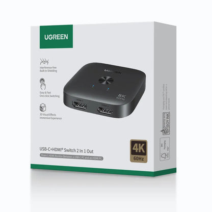 Switch Video HDMI UGREEN 65877, Черен