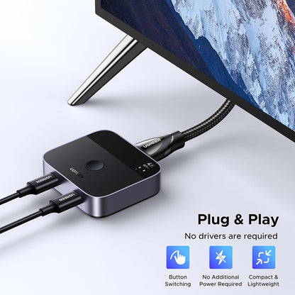 Switch Video USB-C UGREEN AW502 (55451), Сив