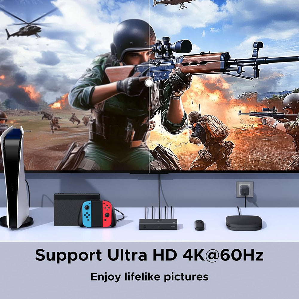 Switch Video HDMI UGREEN AW504 (55857), Черен