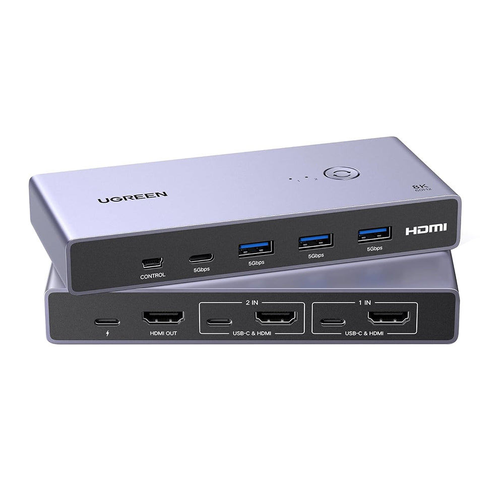Switch Video UGREEN CM692, Сив