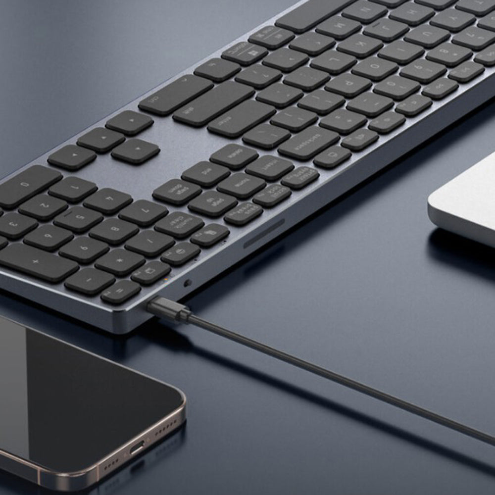Bluetooth клавиатура DUX DUCIS LK, бяла