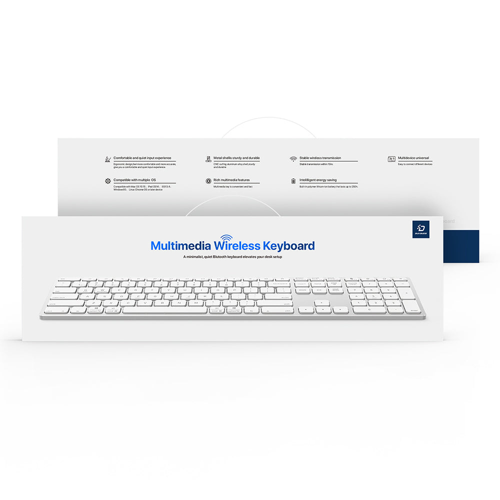 Bluetooth клавиатура DUX DUCIS LK, бяла
