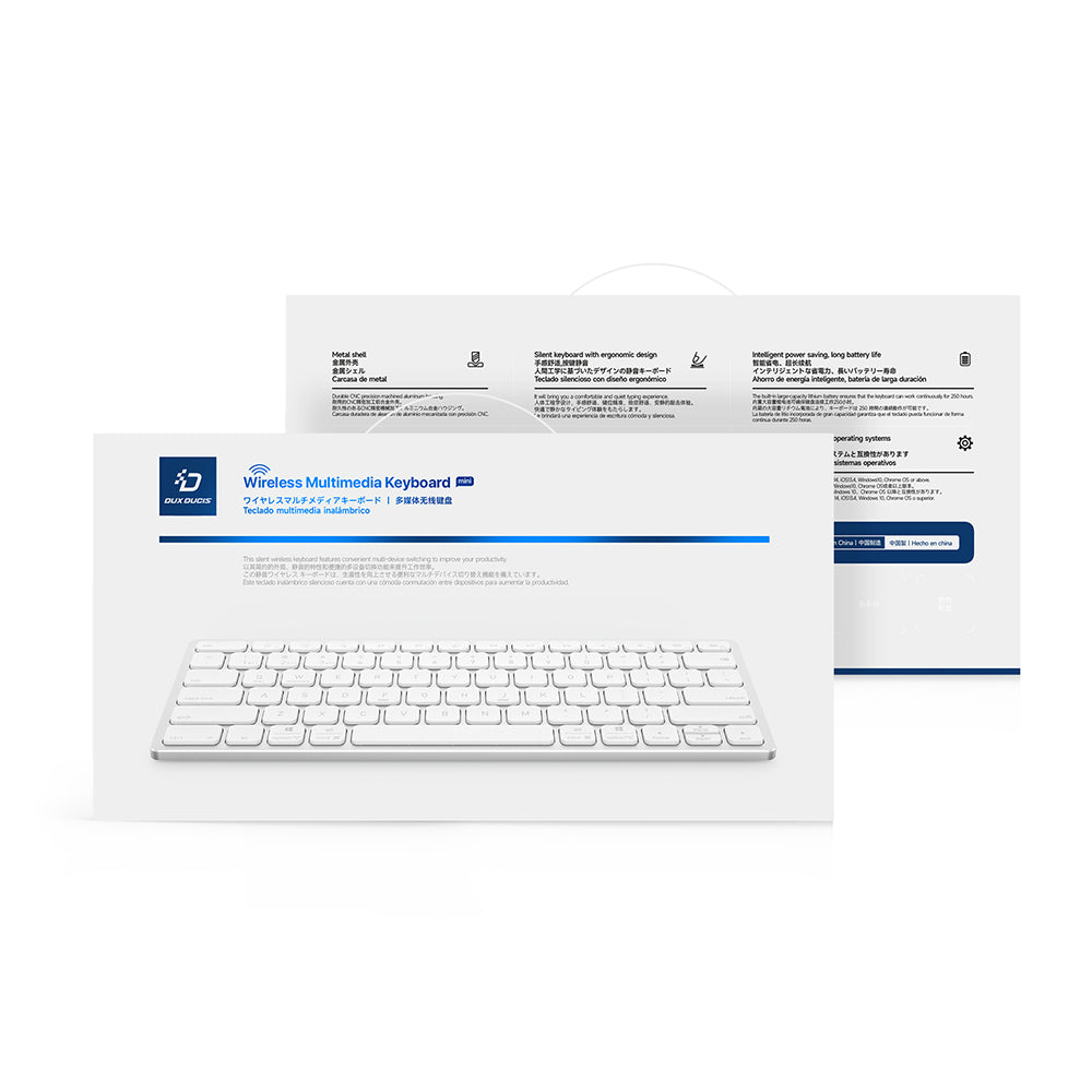 Bluetooth клавиатура DUX DUCIS LK Mini, бяла