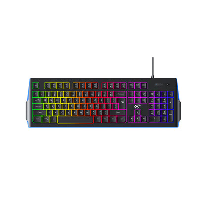 Геймърска клавиатура HAVIT KB866L, RGB, 1.4m, Черно-Червена