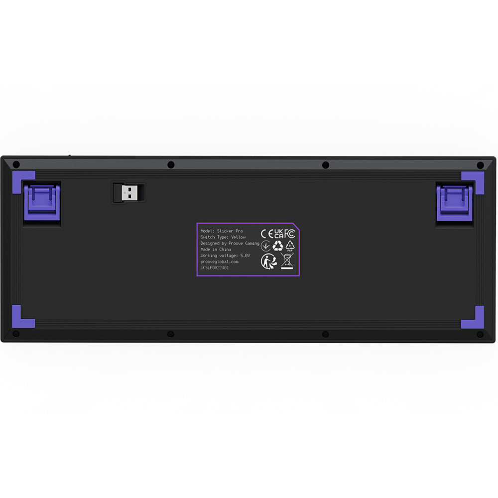Гейминг клавиатура Wireless Proove Slicker Pro, RGB, BT / Wi-Fi / Wired, 1.8m, Черна WKSLPEN22416