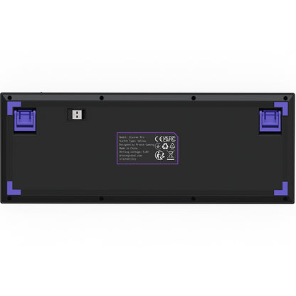 Гейминг клавиатура Wireless Proove Slicker Pro, RGB, BT / Wi-Fi / Wired, 1.8m, Черна WKSLPEN22416