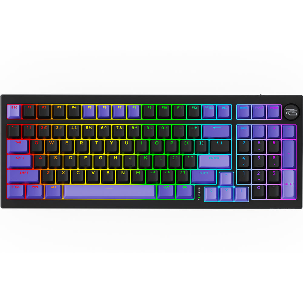 Гейминг клавиатура Wireless Proove Slicker Pro, RGB, BT / Wi-Fi / Wired, 1.8m, Черна WKSLPEN22416