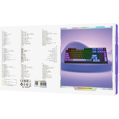 Гейминг клавиатура Wireless Proove Slicker Pro, RGB, BT / Wi-Fi / Wired, 1.8m, Черна WKSLPEN22416