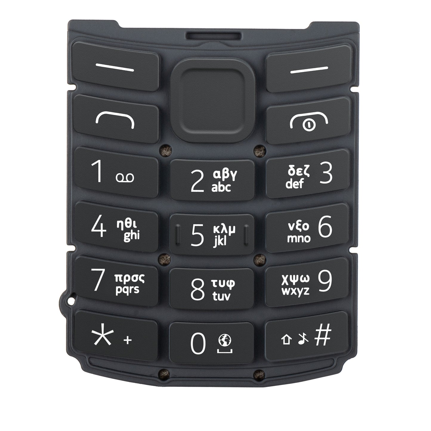 Гръцка клавиатура за Nokia 105 4G 2nd Edition, Charcoal