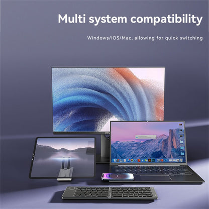 Сгъваема Bluetooth клавиатура Yesido KB27, Черна