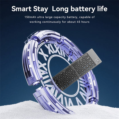 Сгъваема Bluetooth клавиатура Yesido KB27, Черна