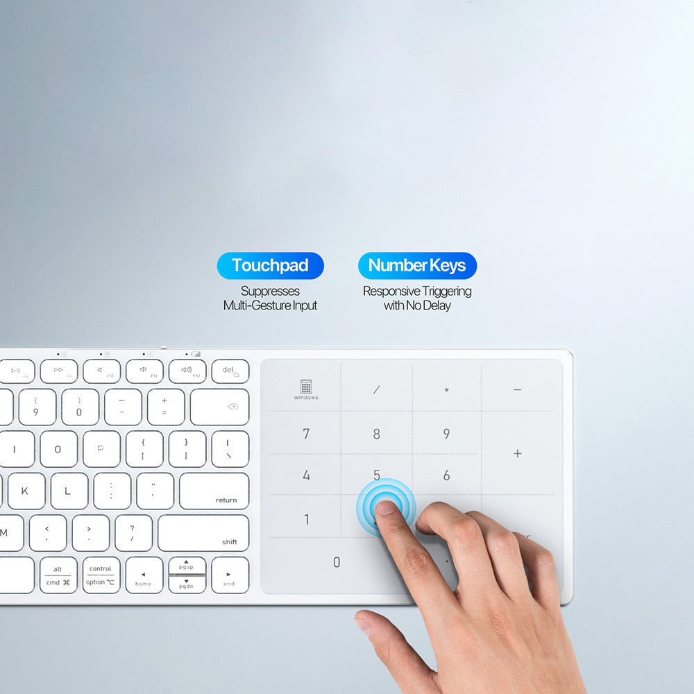 Безжична клавиатура DUX DUCIS LK, BT / Wi-Fi, черна