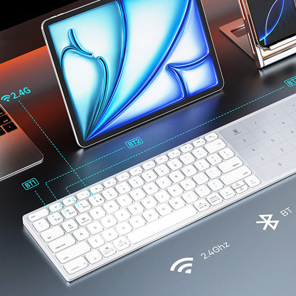 Безжична клавиатура DUX DUCIS LK, BT / Wi-Fi, черна