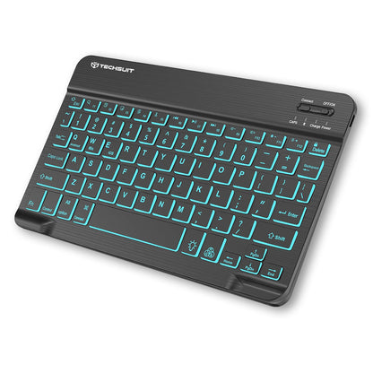 Безжична клавиатура Techsuit WK1, RGB, Черна