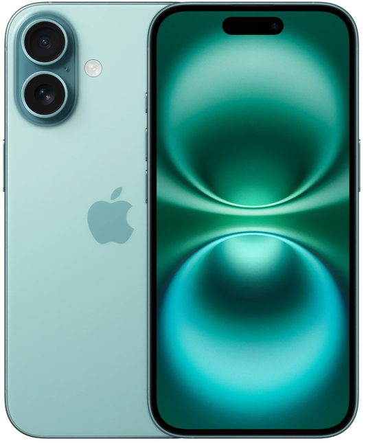 Мобилен телефон Apple iPhone 16, 128GB, Teal India Spec MYED3HN/A