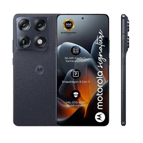 Мобилен телефон Motorola Signature 5G, 512GB, 16GB, Pantone Carbon PBAB0002SE