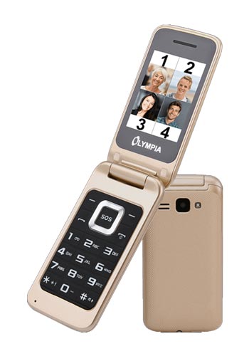 Мобилен телефон Olympia Luna Dual SIM, Gold 2212