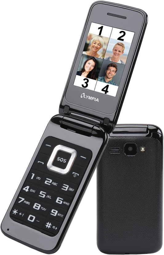 Мобилен телефон Olympia Luna Dual SIM, Black 2210