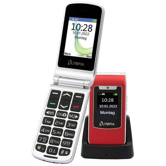 Мобилен телефон Olympia Style Duo, 48MB, Червен 2298