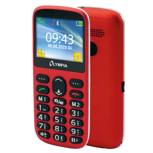 Мобилен телефон Olympia Sun Komfort Dual SIM, Червен 2223
