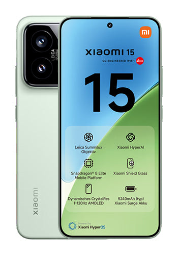 Мобилен телефон Xiaomi 15 5G Dual SIM, 512GB, 12GB, Зелен MZB0ITWEU