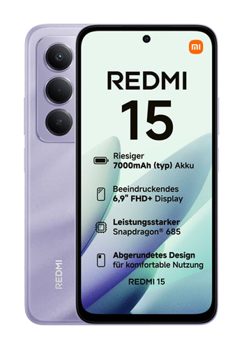Мобилен телефон Xiaomi Redmi Note 15 5G, 256GB, 8GB, Purple MZB0LWFEU