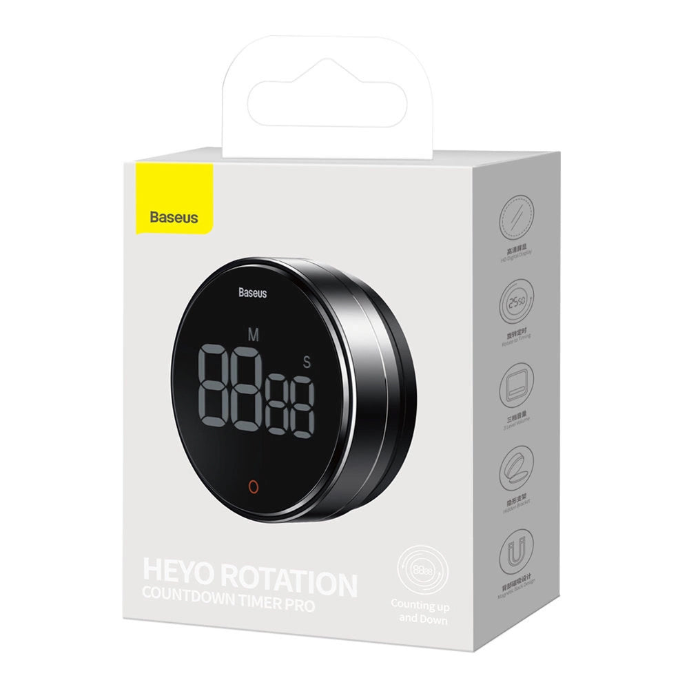 Таймер Temporizator Baseus Heyo Rotation Pro, Черен FMDS000013