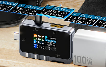 Тестер за сервиз Fnirsi FNAC-28, USB-A / USB-C
