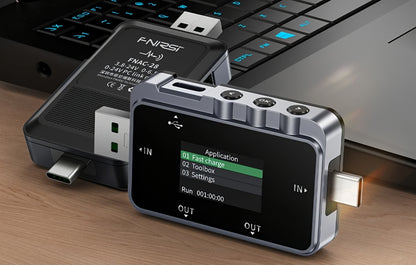 Тестер за сервиз Fnirsi FNAC-28, USB-A / USB-C