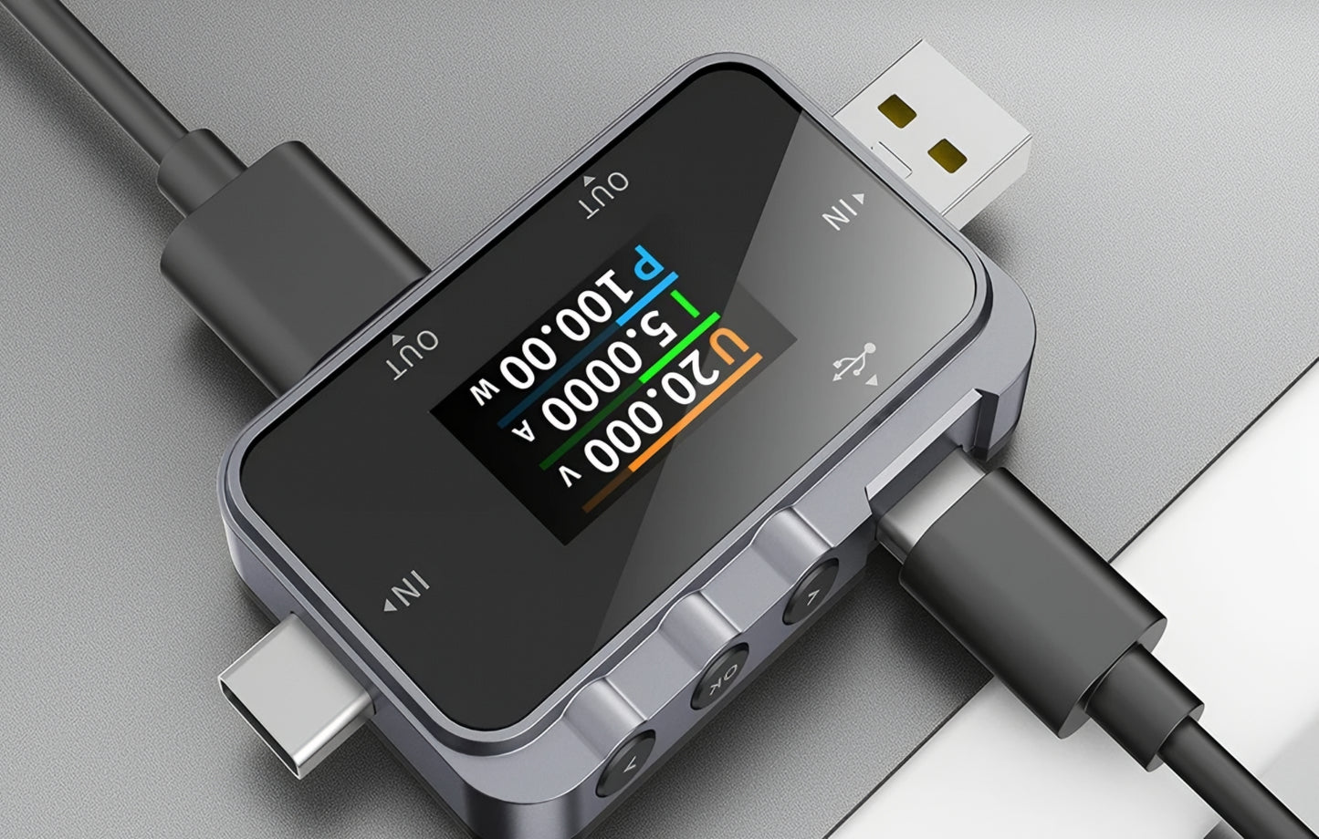 Тестер за сервиз Fnirsi FNAC-28, USB-A / USB-C