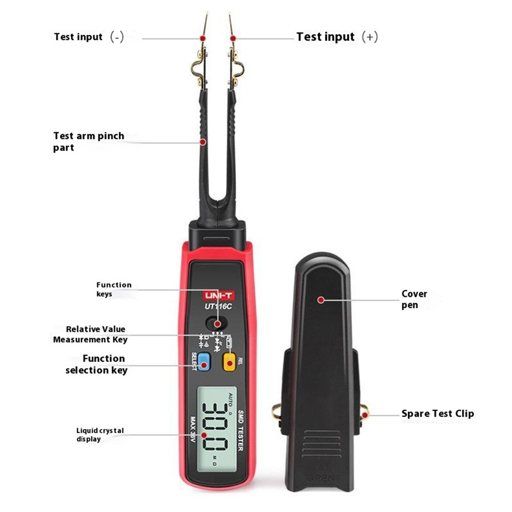 Тестер тип пинсета UNI-T UT116C