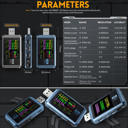 Fnirsi FNB48P Voltage Tester, 156W, 24V