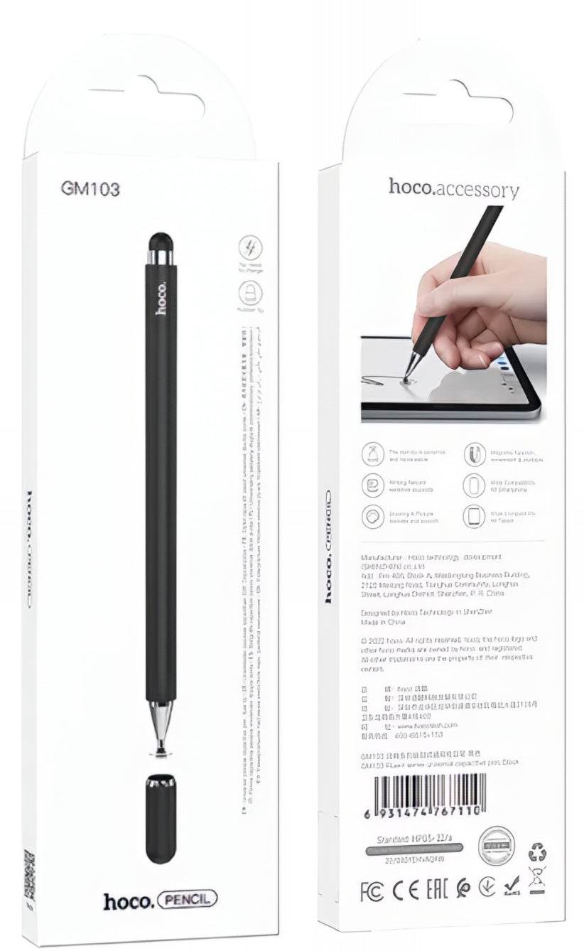 Touch Pen HOCO GM103 2in1, Черен