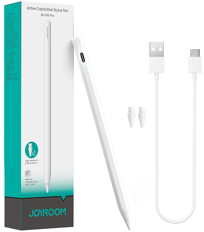 Тъч писалка Joyroom JR-X9S Pro за Apple iPad, Активна версия, бяла