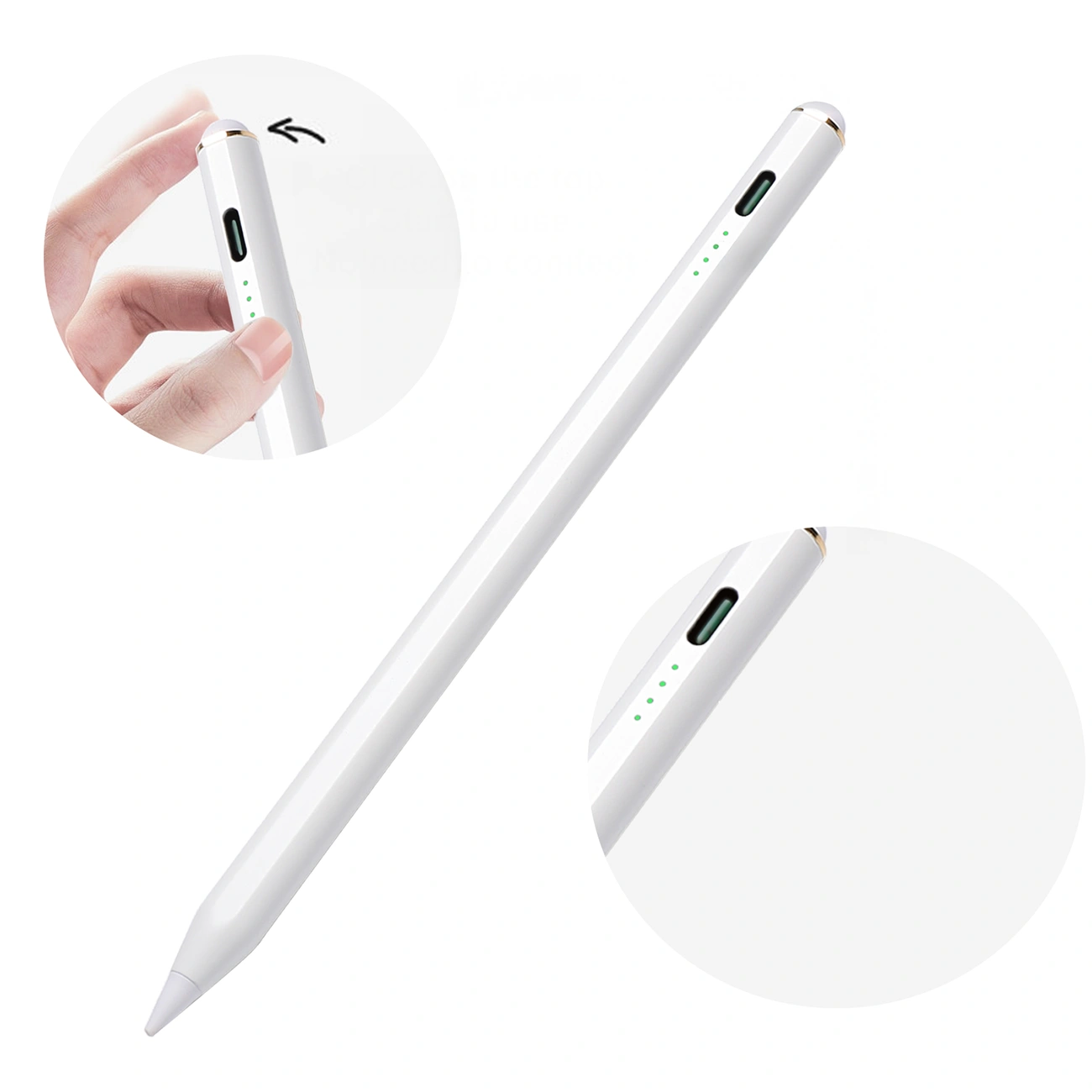 Тъч Пен Joyroom JR-X9S за Apple iPad, Активна версия, Бял