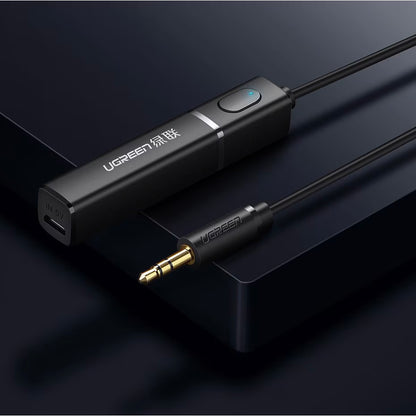 Bluetooth трансмитер UGREEN CM107, AUX, Черен