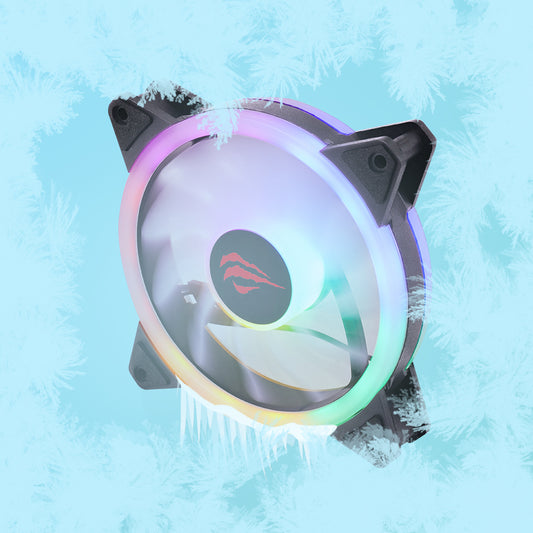 Вентилатор HAVIT F2089, 1200RPM, 35dB, 1.32W, Черен