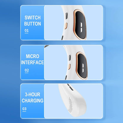 Преносим вентилатор Techsuit H6, бял