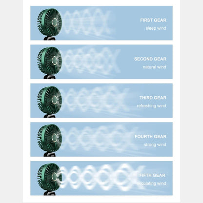 Techsuit N15 Portable Fan, Green