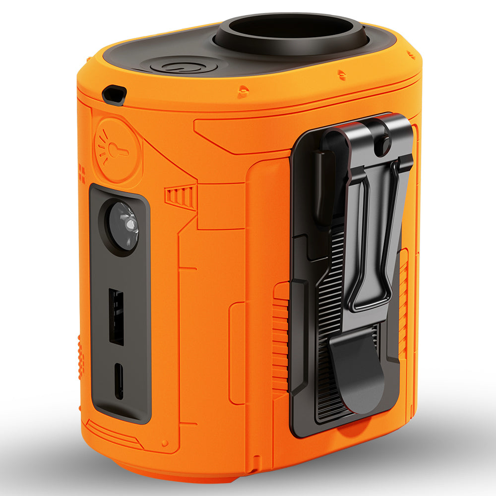 Преносим вентилатор Techsuit Z14 с външна батерия 5000mAh, Оранжев