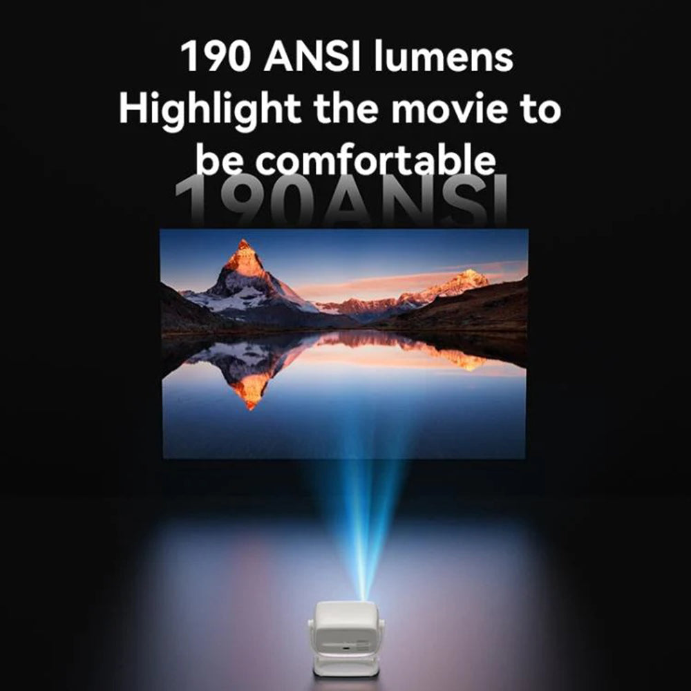 Yesido TV13 Projector, 720P, 190ANSI, Android 9.0, White